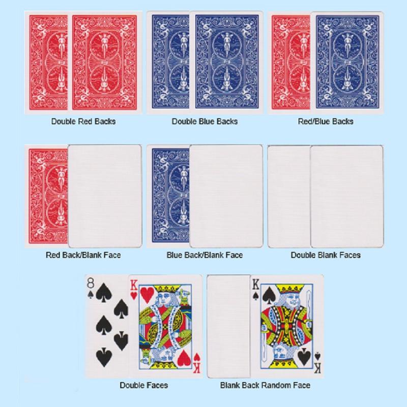 Blank Face Blue Back Bicycle Playing Cards Brand New Gaff Deck