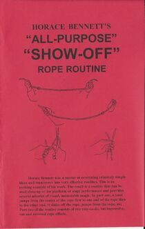 Bennett's All Purpose "Show-Off" Rope Routine