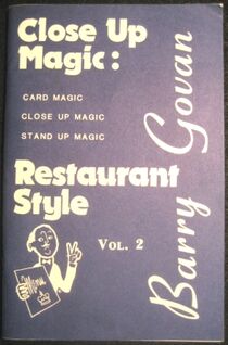 Close Up Magic: Restaurant Style #2 by B. Govan