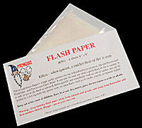 Flash Paper Sheets