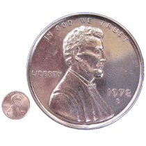 Jumbo 3" Penny Coin