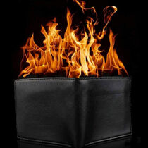 Hot Fire Wallet in Leather