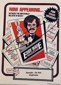 Now Appearing...Eddy Wade Magician Poster