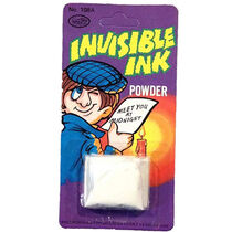Invisible Ink Powder Joke