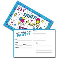 Postcard Invitations Pack - It's a Party