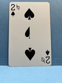 Jumbo Plastic Gag Card - 2 1/2 of Spades