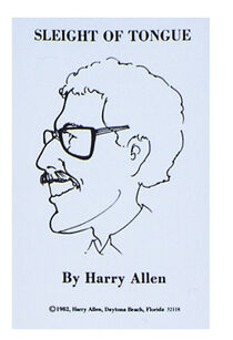 Sleight of Tongue Book by Harry Allen