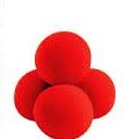 Sponge Balls 2" professional style Pk 4 Red