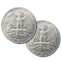 Double Tailed Quarter Coin