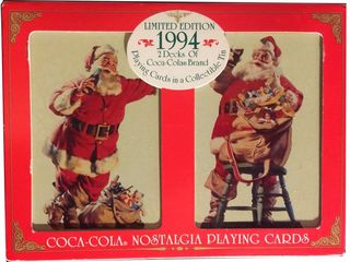 1994 Coca-Cola Nostalgia Playing Cards /Tin - Magic Methods