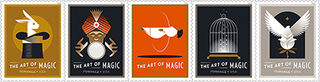Art of Magic postage stamps.set of five images.jpeg