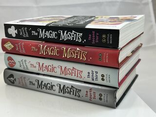 The Magic Misfits. Set of 4 books stacked.jpeg
